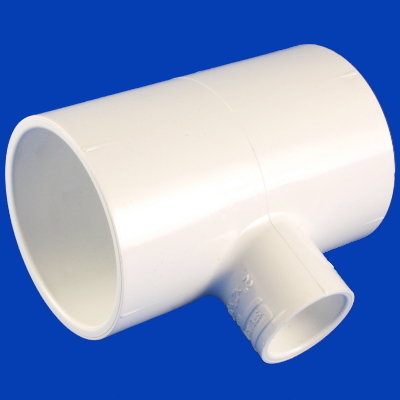 10-1860, PVC, TEE, 2" X 3/4", SOC B-10-1860