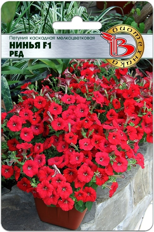 Петуния каскадная мелкоцветковая Нинья F1 Ред 00008