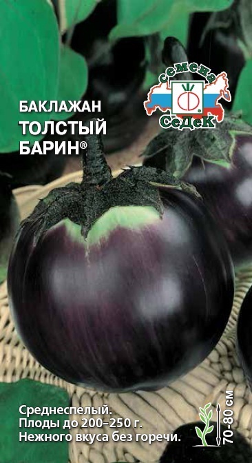 Баклажан Толстый барин F1 01210