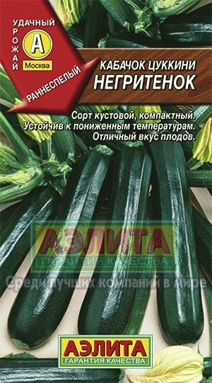 Кабачок цуккини Негритенок 01220