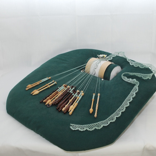 Bobbin Lace Bolster Pillow