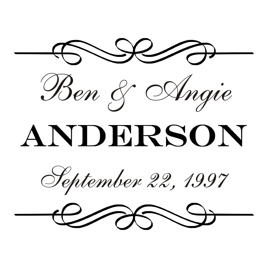 Personalized Cutting Board, Custom Engraved Bamboo Cutting Board-15 x 12 Handle Design 9