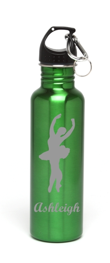 Personalized Water Bottle Stainless Steel Water Bottle Ballet Dancer SSWB-114