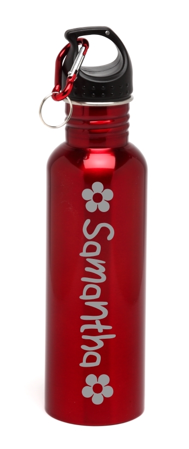 Personalized Water Bottle Stainless Steel Water Bottle Flowers SSWB-102