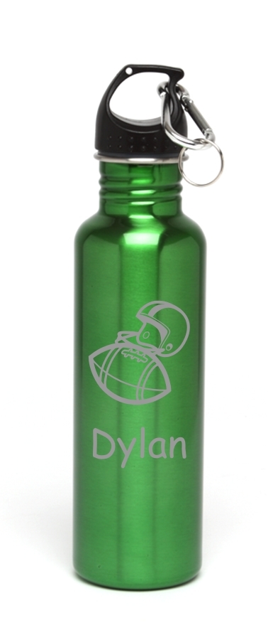 Personalized Water Bottle Stainless Steel Water Bottle Football and Helmet SSWB-115