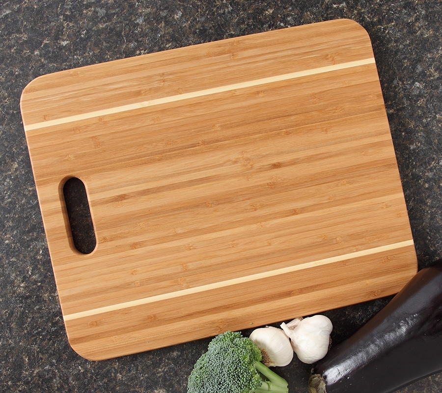 Personalized Cutting Board Custom Engraved Bamboo Cutting Board-15 x 12 Handle