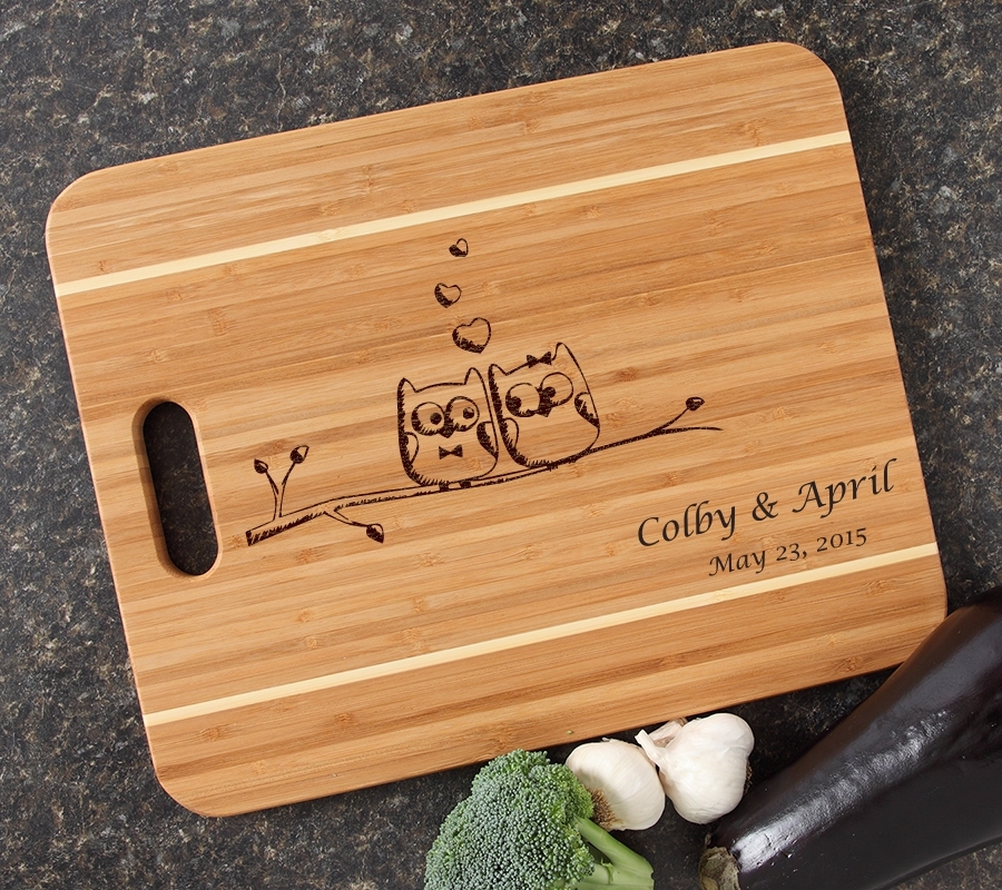 Personalized Cutting Board Engraved 15x12 Handle DESIGN 29 CBA-029