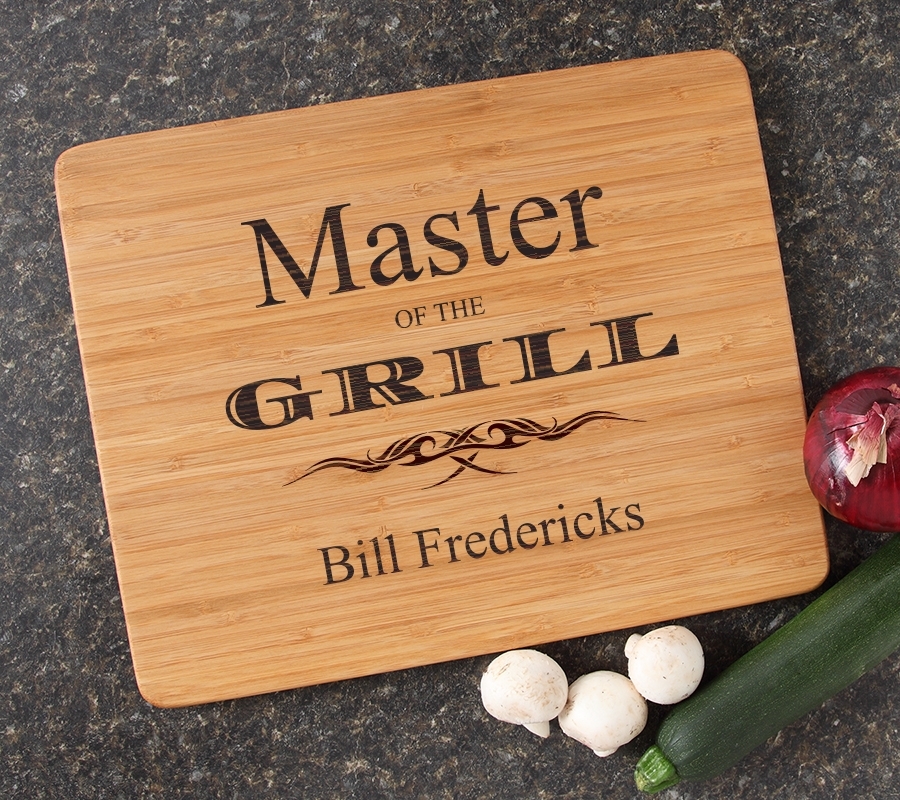 Engraved Bamboo Cutting Board Personalized 15x12 DESIGN 23 CBB-023