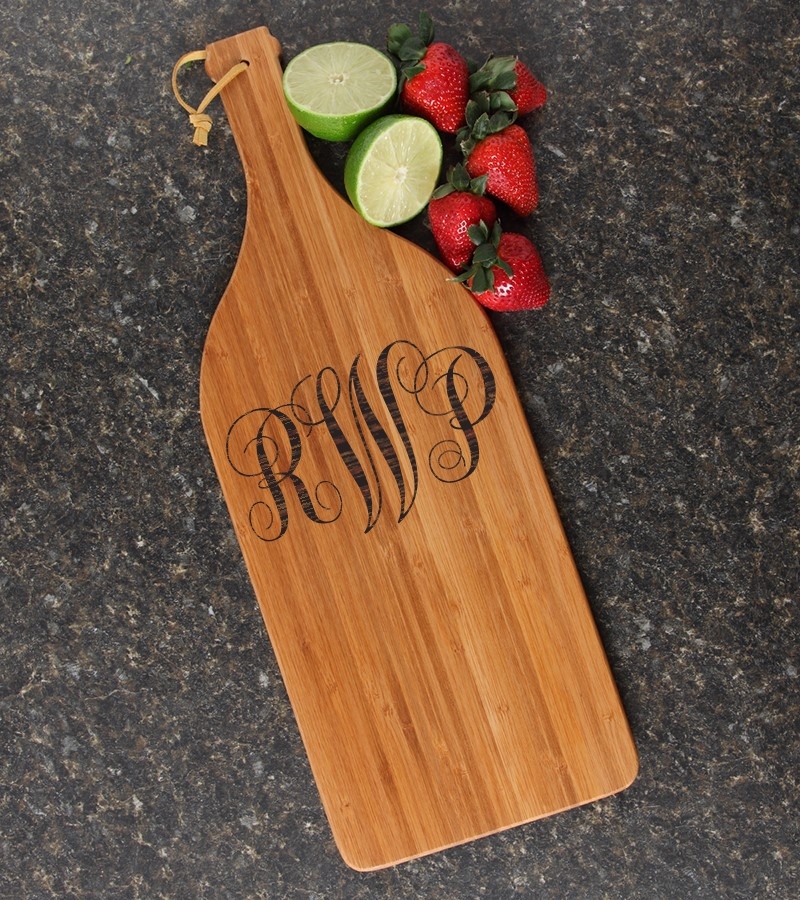Personalized Cutting Board Engraved Bamboo 16 x 5 DESIGN 1 CBD-001