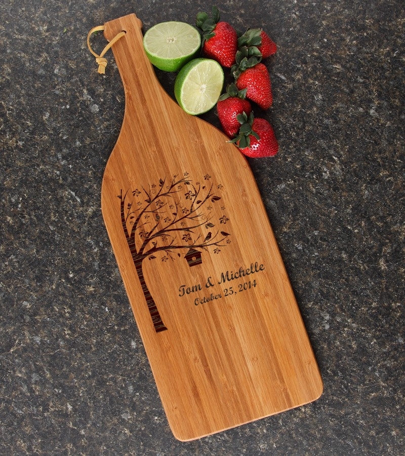 Personalized Cutting Board Engraved Bamboo 16 x 5 DESIGN 27 CBD-027