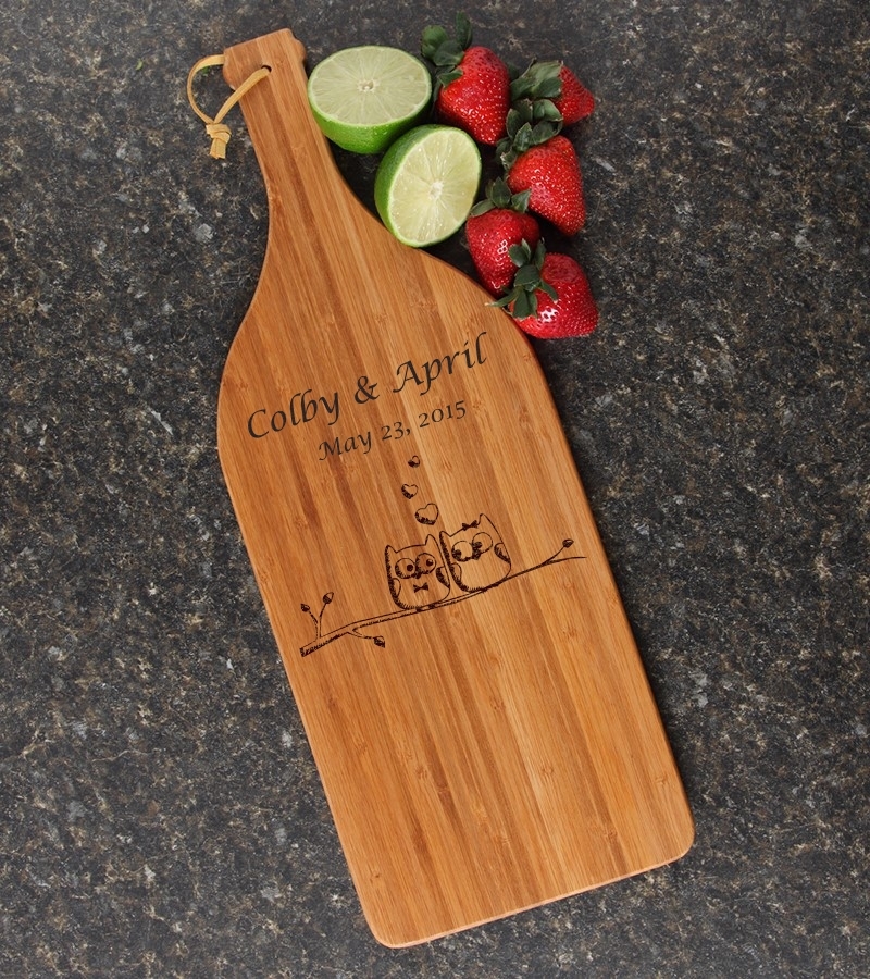 Personalized Cutting Board Engraved Bamboo 16 x 5 DESIGN 29 CBD-029