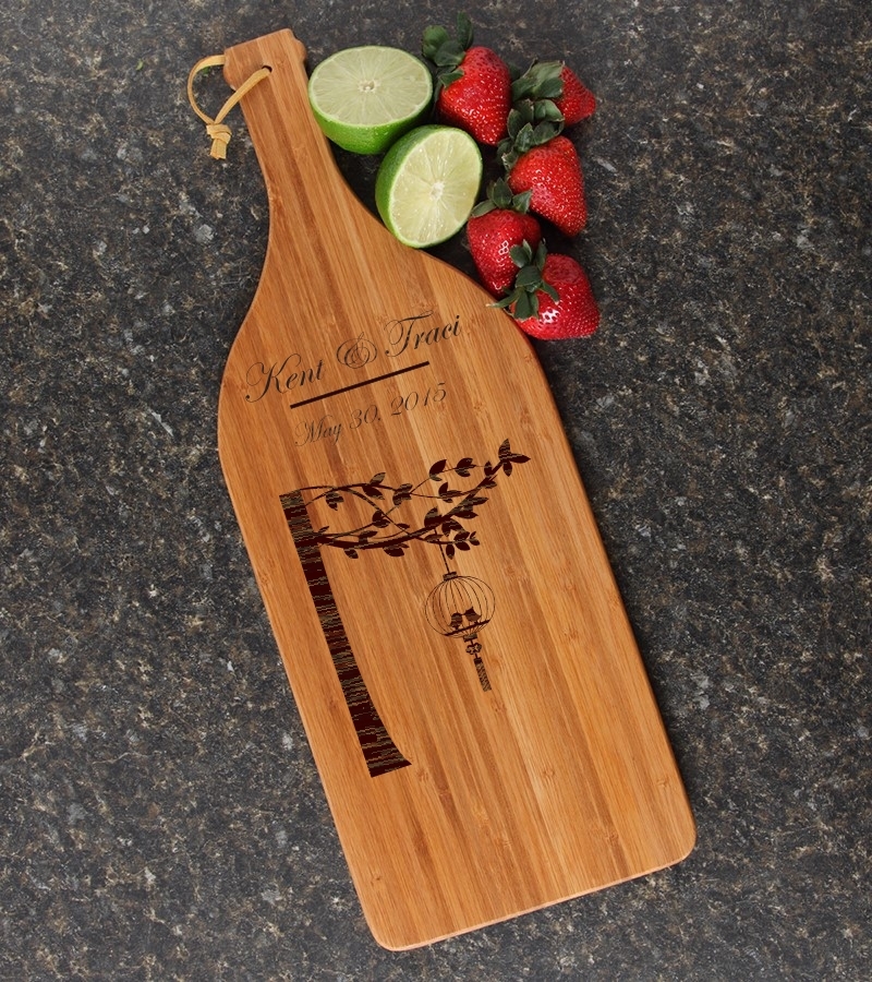 Personalized Cutting Board Engraved Bamboo 16 x 5 DESIGN 32 CBD-032