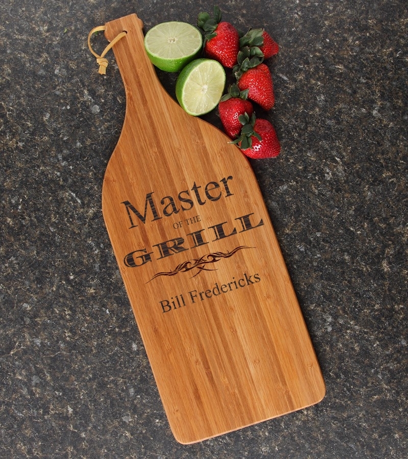 Personalized Cutting Board Engraved Bamboo 16 x 5 DESIGN 23 CBD-023