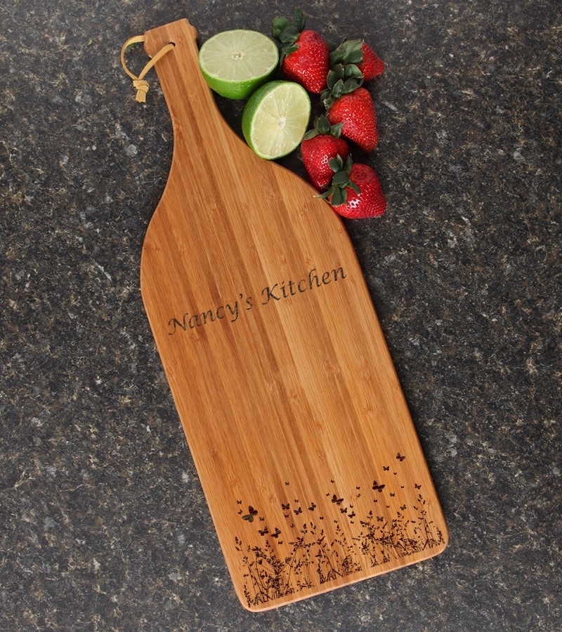 Personalized Cutting Board Engraved Bamboo 16 x 5 DESIGN 30 CBD-030