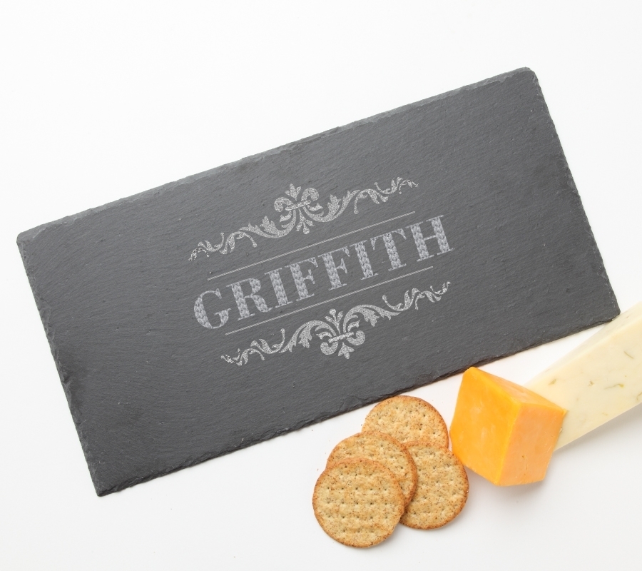 Personalized Slate Cheese Board 15 x 7 DESIGN 16 SCB-016