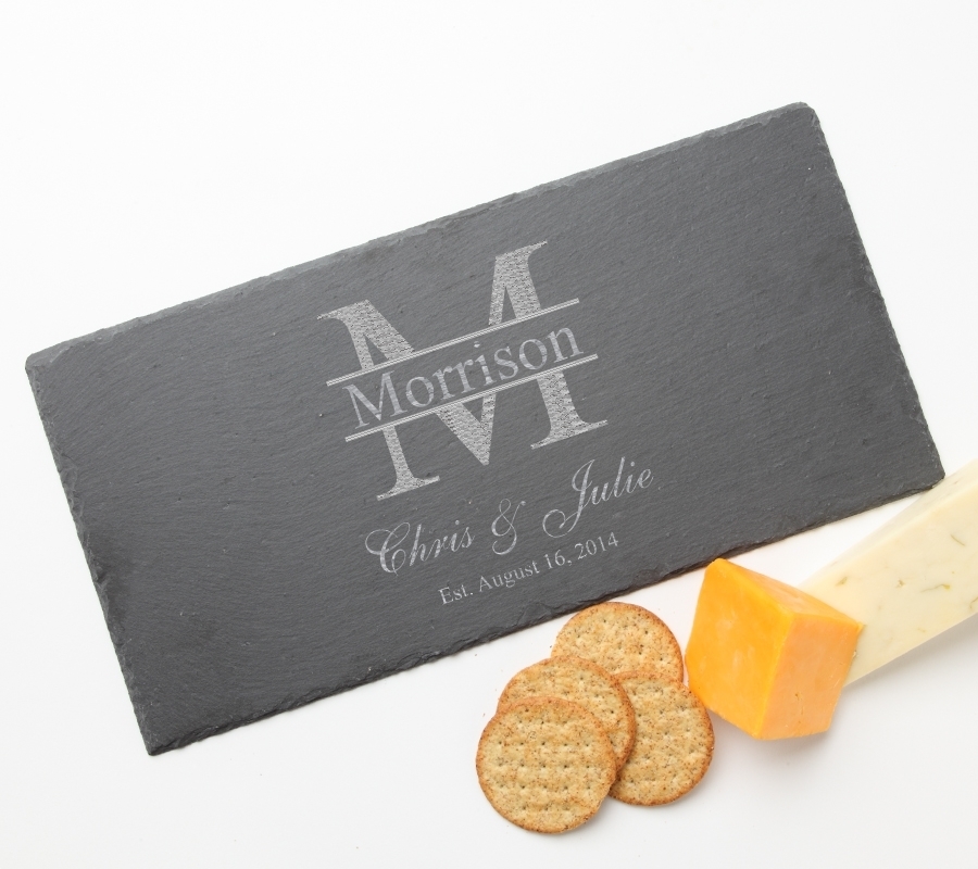 Personalized Slate Cheese Board 15 x 7 DESIGN 24 SCB-024
