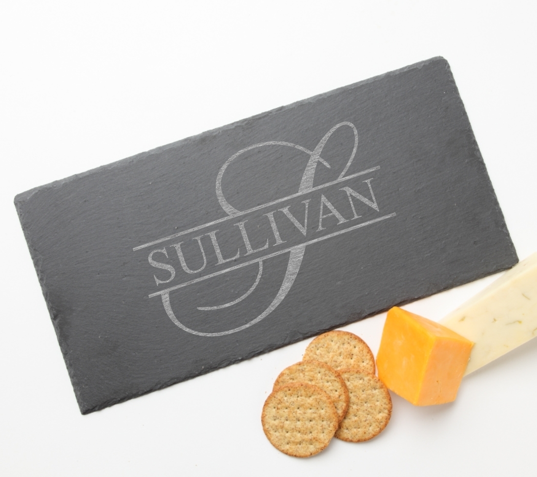 Personalized Slate Cheese Board 15 x 7 DESIGN 25 SCB-025