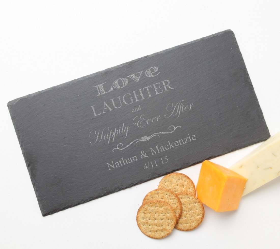 Personalized Slate Cheese Board 15 x 7 DESIGN 26 SCB-026