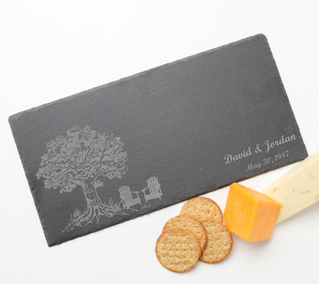 Personalized Slate Cheese Board 15 x 7 DESIGN 31 SCB-031