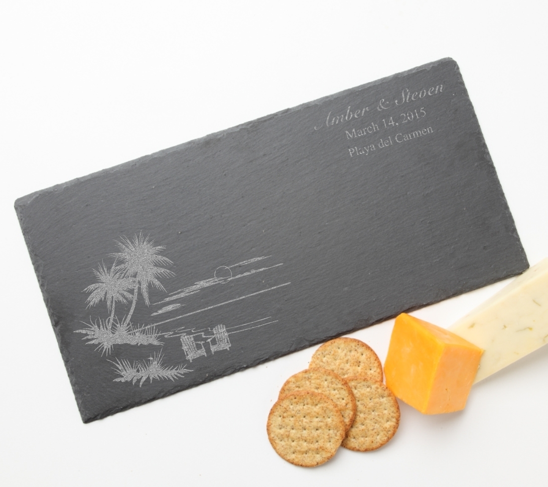 Personalized Slate Cheese Board 15 x 7 DESIGN 33 SCB-033