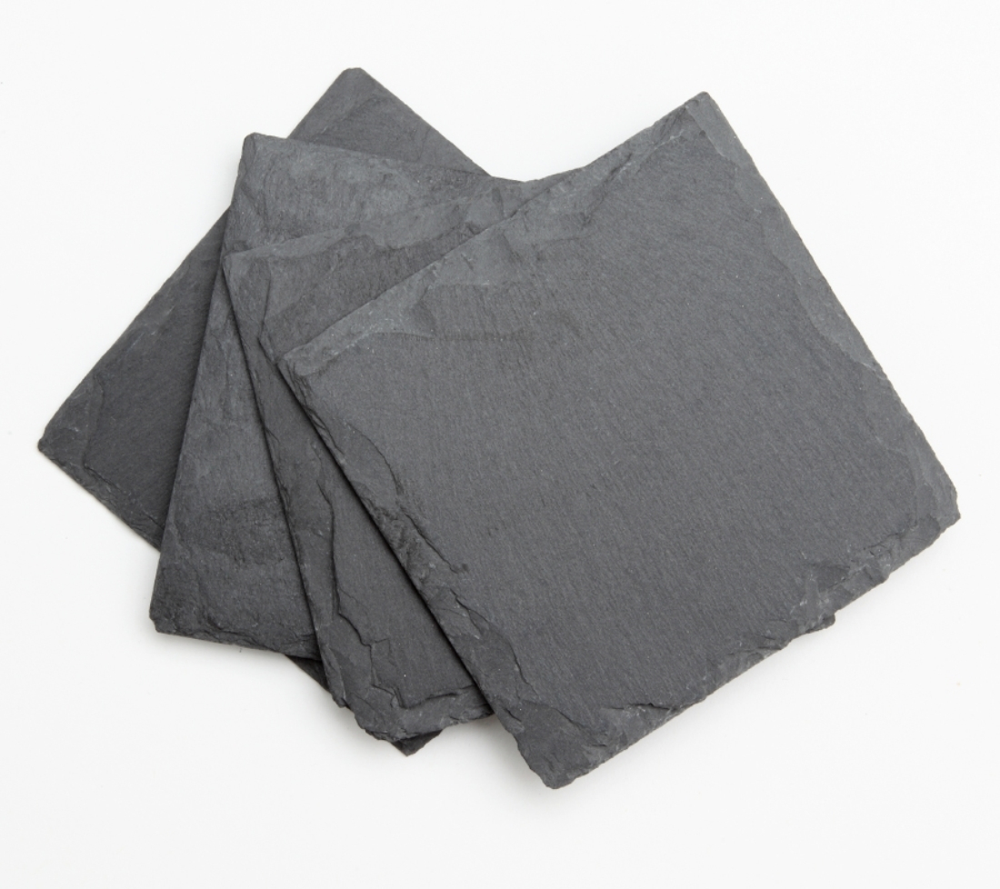 Personalized Slate Coasters Custom Engraved Slate Coaster Set 4 x 4