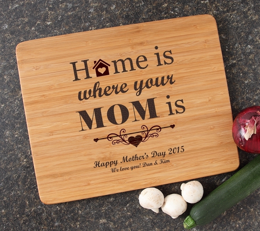 Engraved Bamboo Cutting Board Personalized 15x12 DESIGN 42 CBB-042