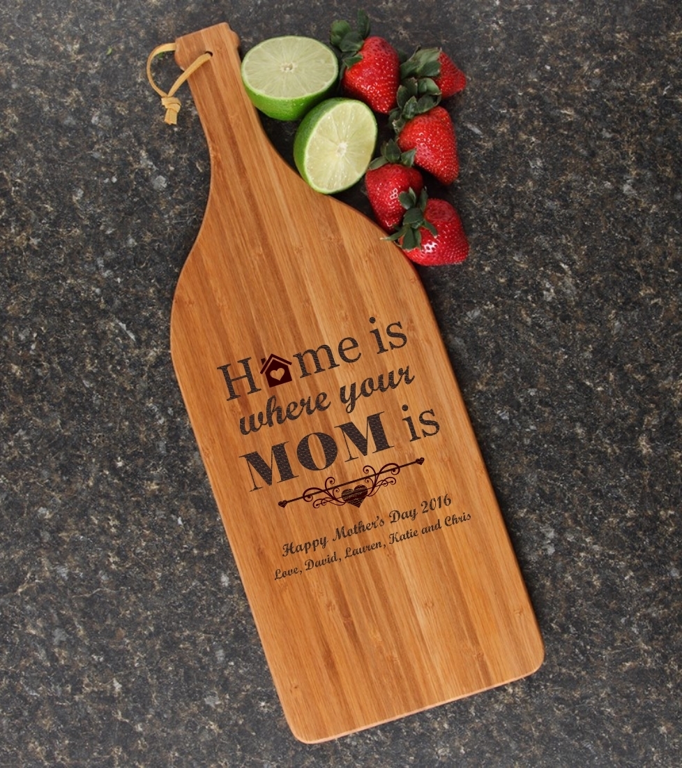 Personalized Cutting Board Engraved Bamboo 16 x 5 DESIGN 42 CBD-042