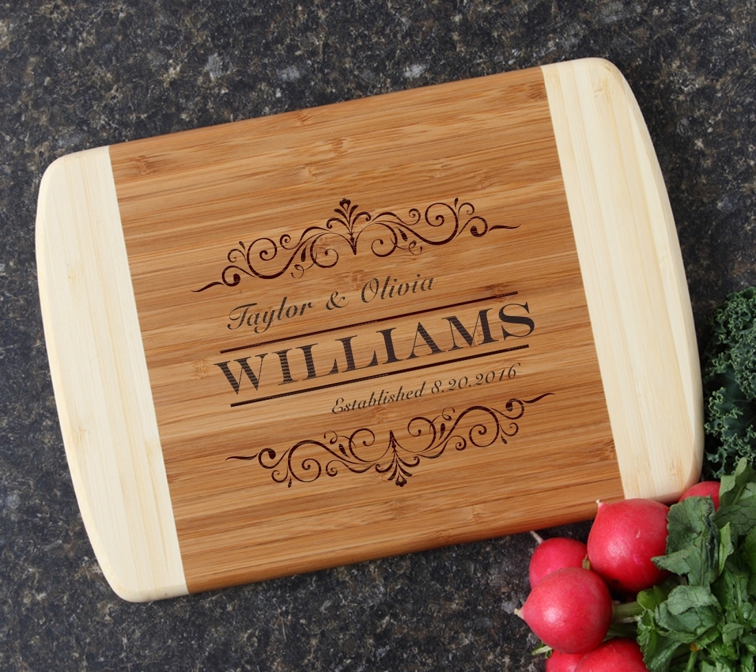 Personalized Cutting Board Custom Engraved 10 x 7 DESIGN 34 CBG-034