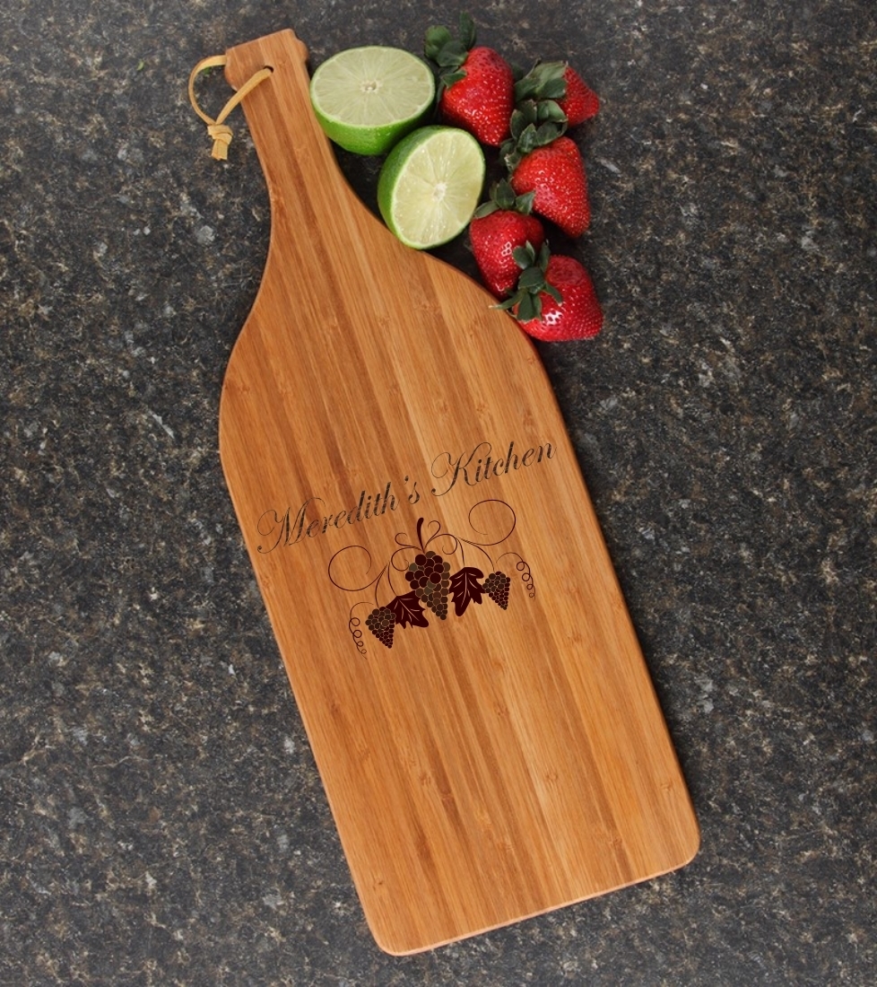 Personalized Cutting Board Engraved Bamboo 16 x 5 DESIGN 40 CBD-040