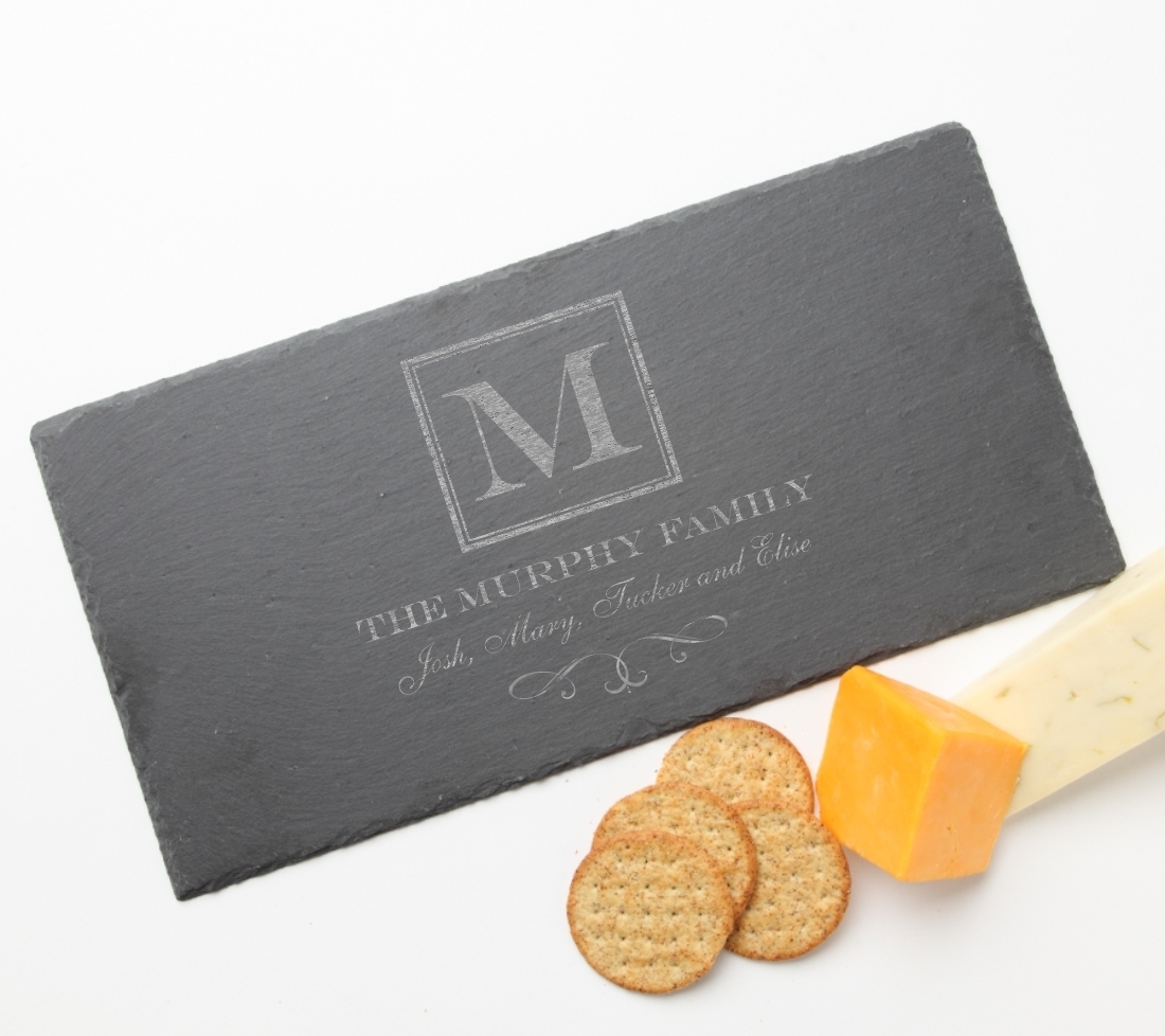 Personalized Slate Cheese Board 15 x 7 DESIGN 41 SCB-041