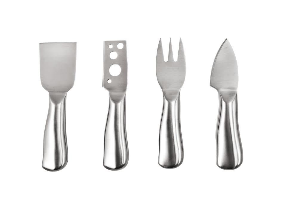 Set of 4 Stainless Steel Cheese Utensils