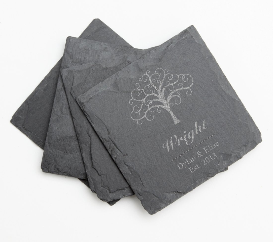 Set of 4 Slate Coasters