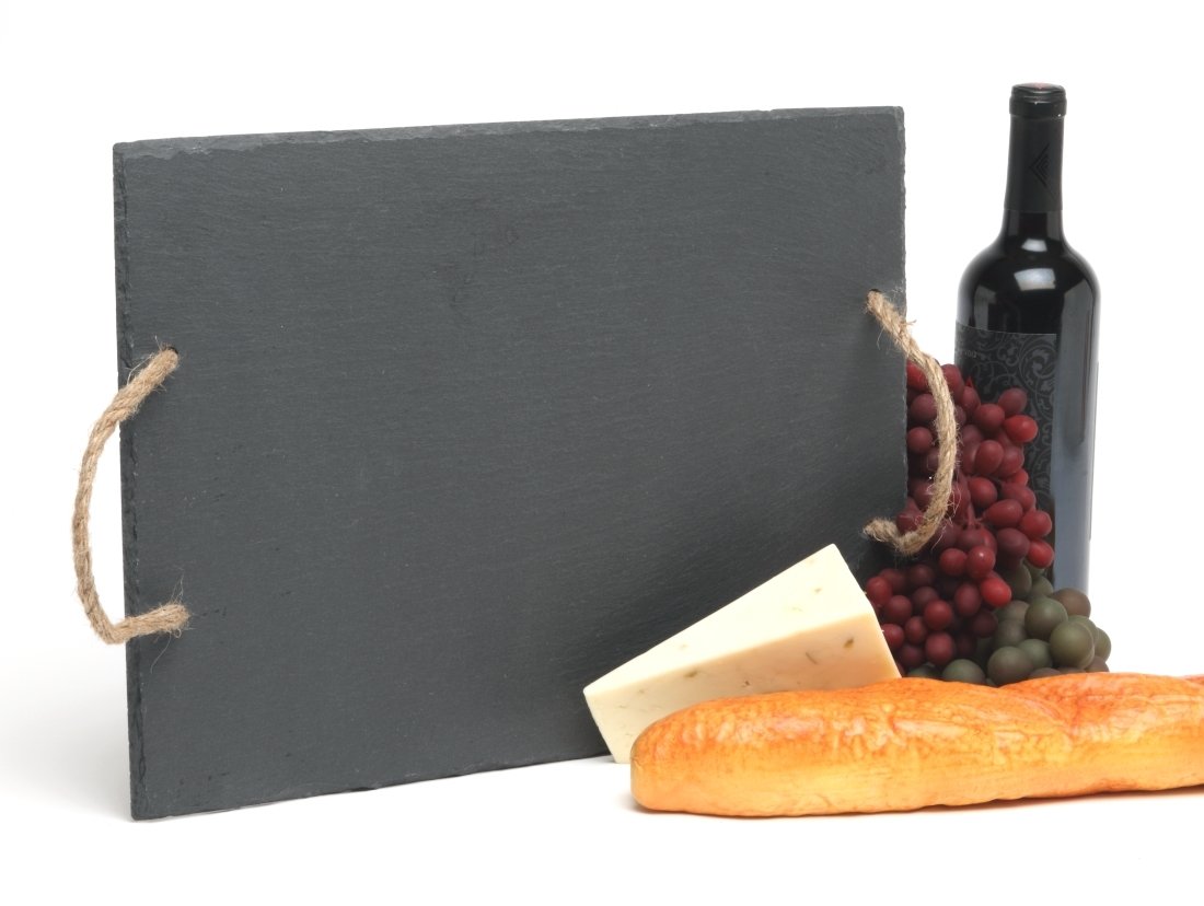 Personalized Slate Serving Tray Custom Engraved Cheese Board 15 x 12