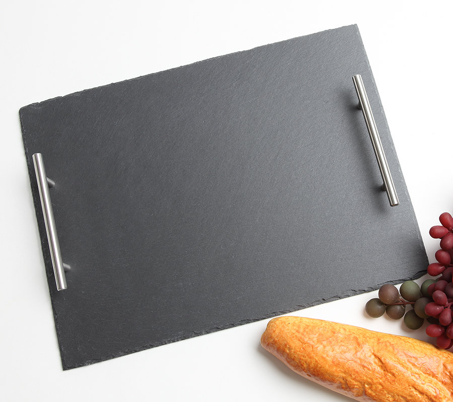 Personalized Slate Serving Tray Custom Engraved Cheese Board 15 x 12