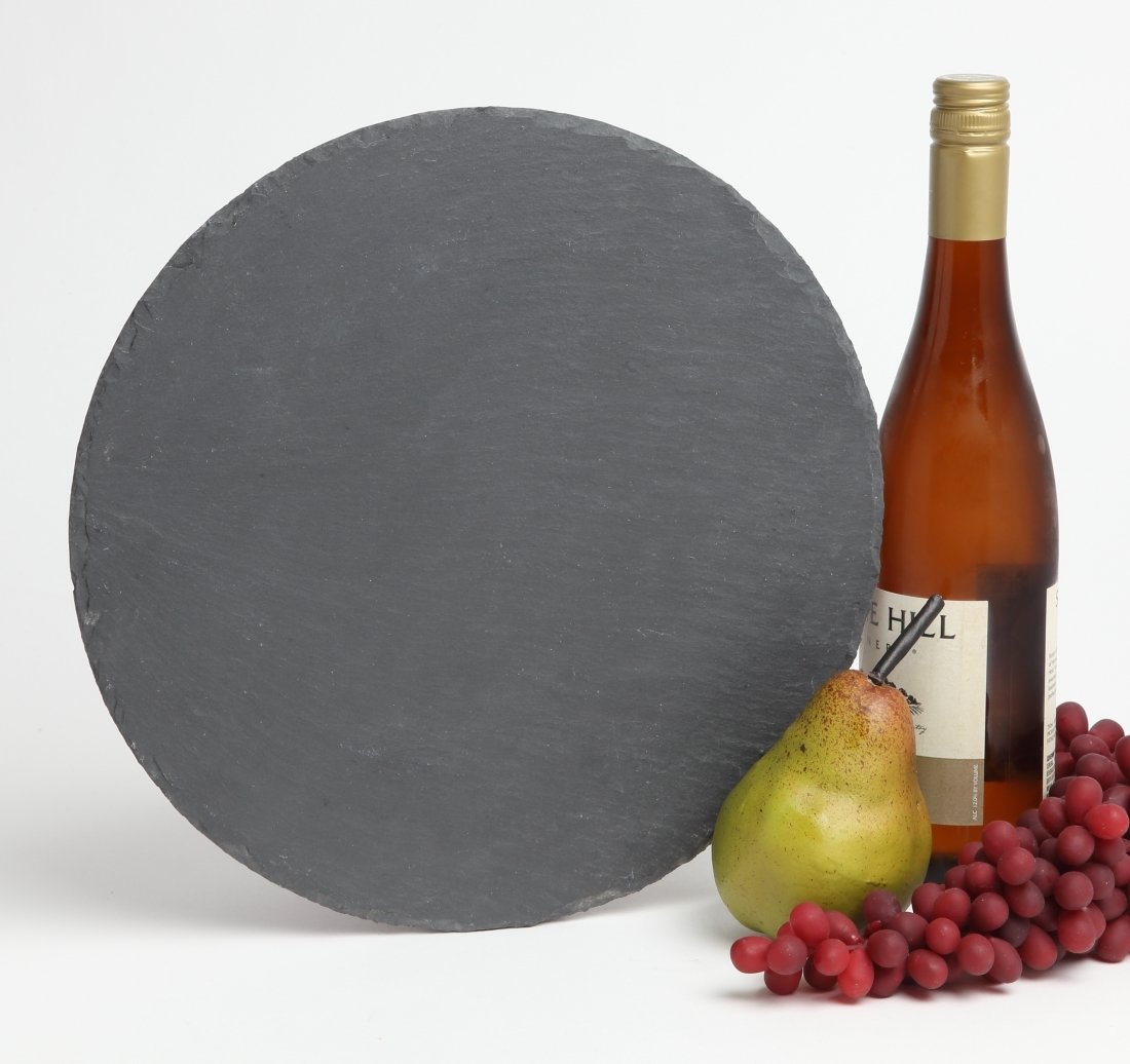 Personalized Slate Cheese Board Round 12 x 12