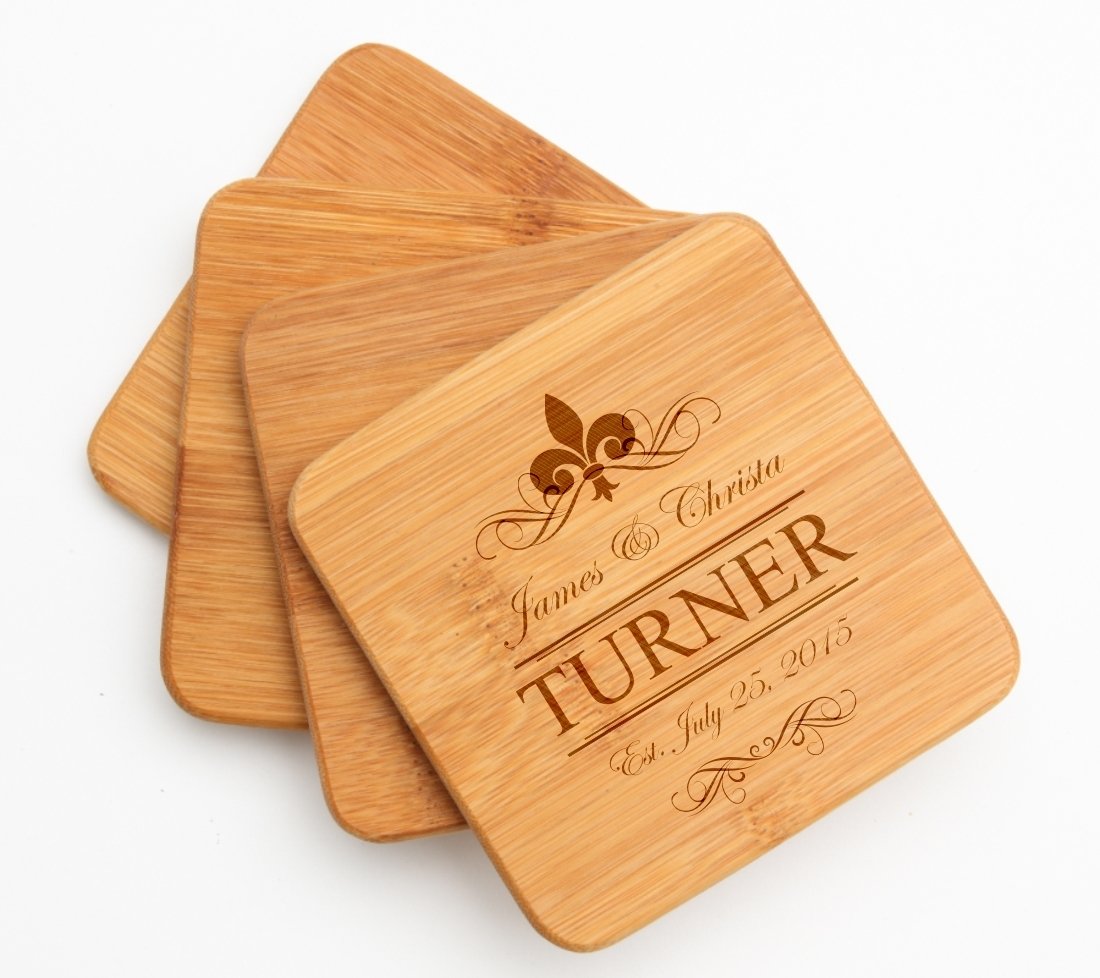 Cutting Board Engraved Personalized Bamboo 12 x 9 DESIGN 20
