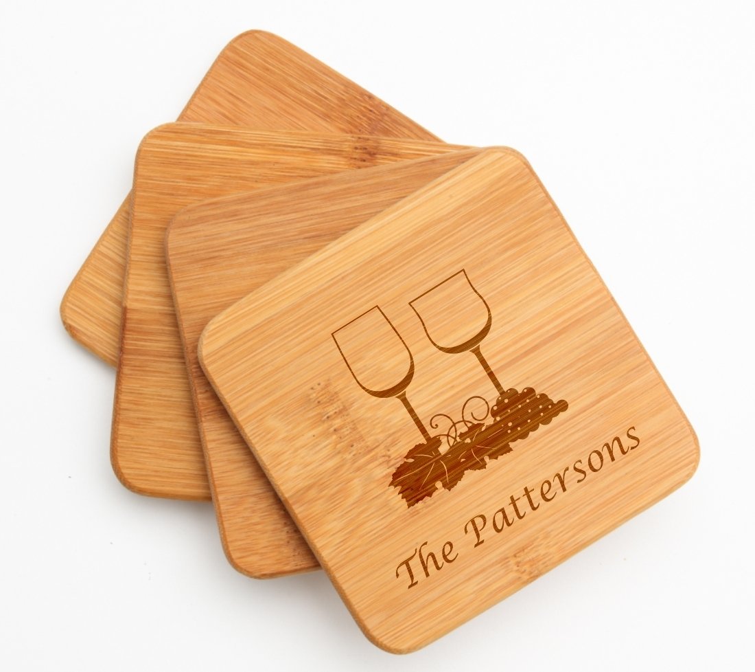 Personalized Bamboo Cutting Board Engraved 12 x 8 DESIGN 5
