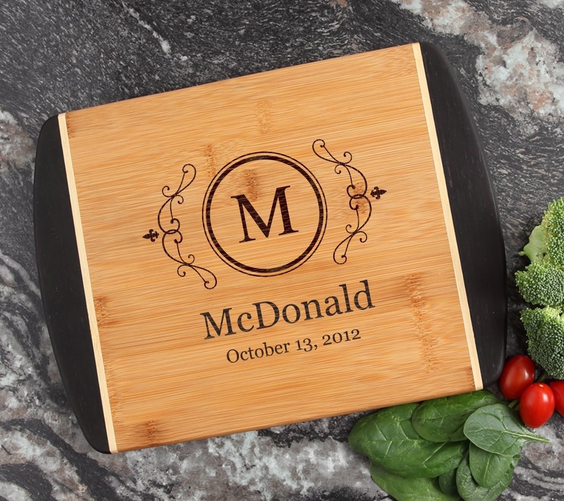 Cutting Board Engraved Personalized Bamboo 12 x 9 DESIGN 10 CBI-010