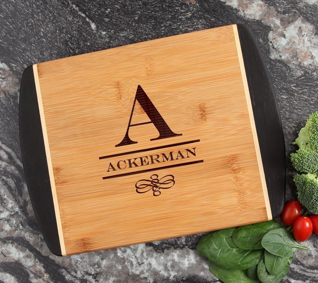 Cutting Board Engraved Personalized Bamboo 12 x 9 DESIGN 12 CBI-012