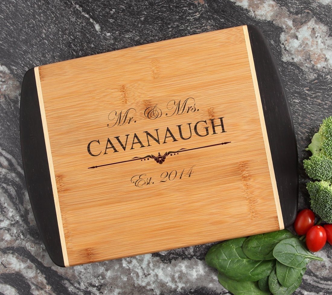 Cutting Board Engraved Personalized Bamboo 12 x 9 DESIGN 19 CBI-019