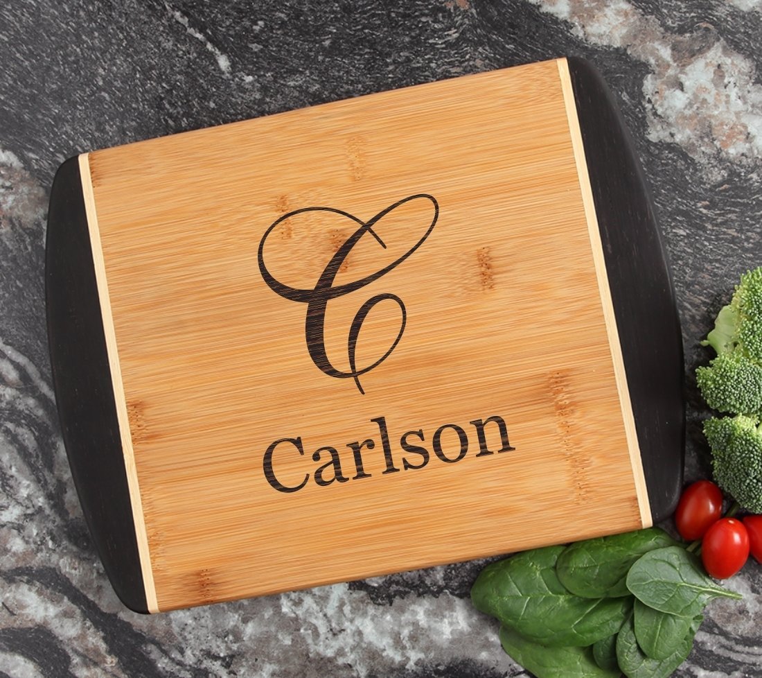 Cutting Board Engraved Personalized Bamboo 12 x 9 DESIGN 3 CBI-003