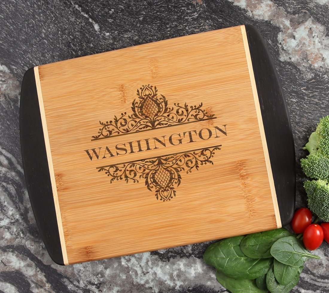 Cutting Board Engraved Personalized Bamboo 12 x 9 DESIGN 36 CBI-036