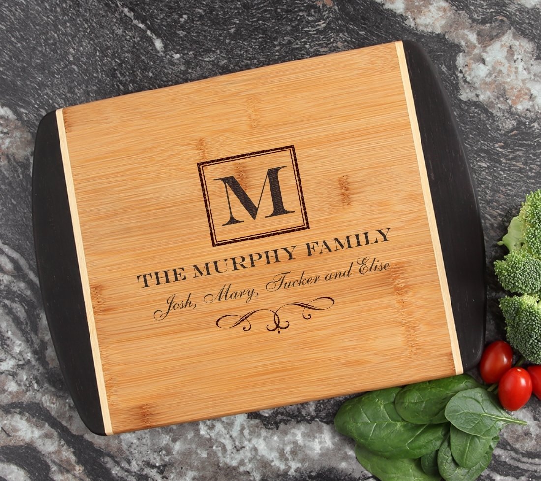 Cutting Board Engraved Personalized Bamboo 12 x 9 DESIGN 41 CBI-041