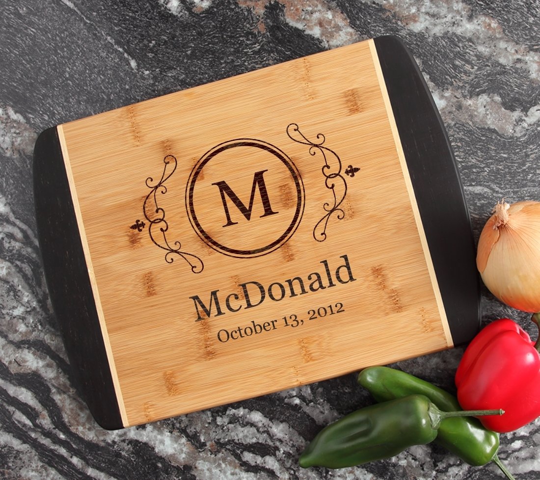 Engraved Cutting Board Personalized Bamboo 15 x 11 DESIGN 10 CBJ-010
