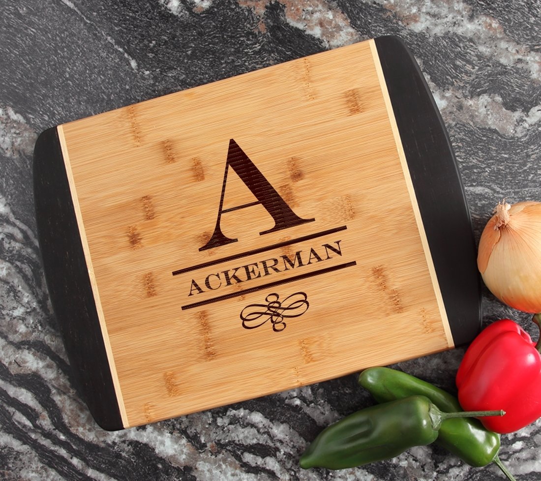Engraved Cutting Board Personalized Bamboo 15 x 11 DESIGN 12 CBJ-012