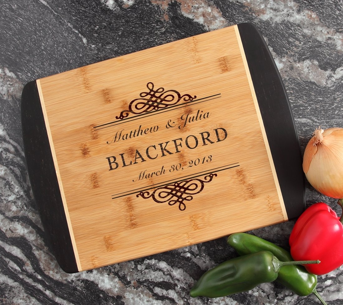 Engraved Cutting Board Personalized Bamboo 15 x 11 DESIGN 14 CBJ-014