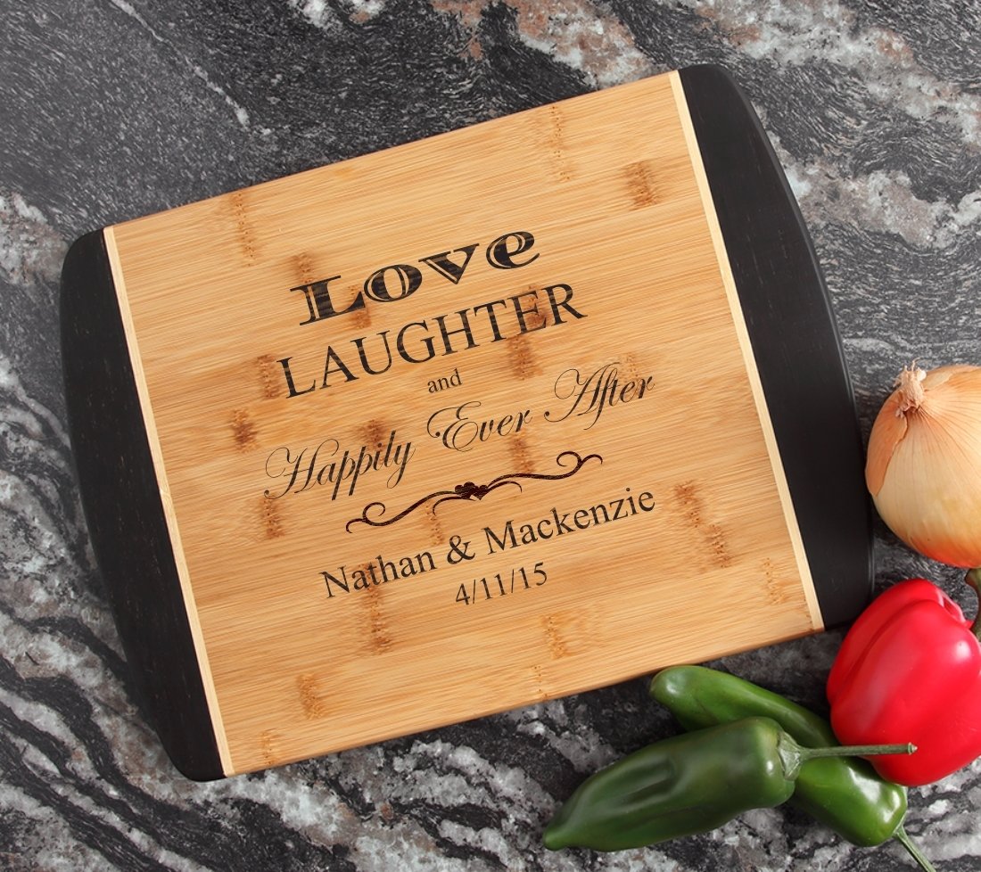 Engraved Cutting Board Personalized Bamboo 15 x 11 DESIGN 26 CBJ-026