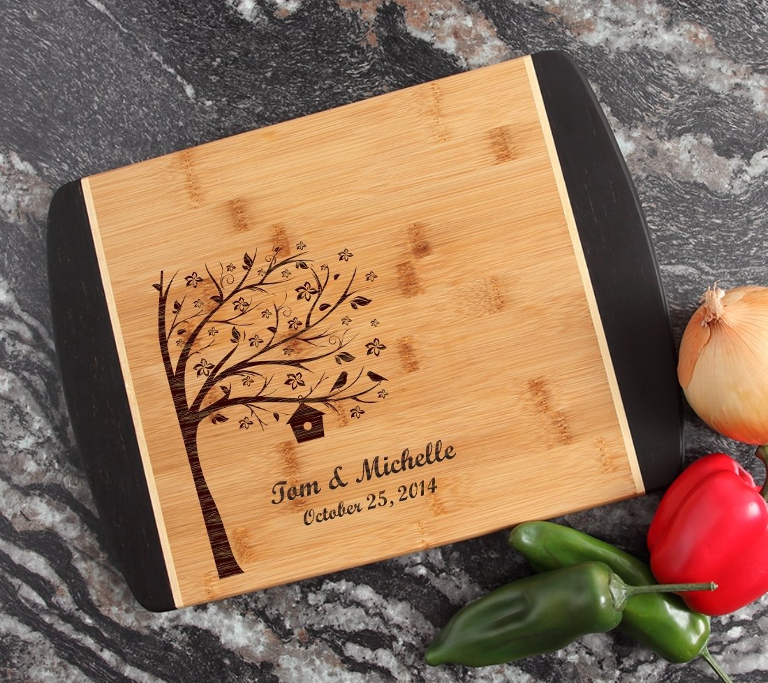 Engraved Cutting Board Personalized Bamboo 15 x 11 DESIGN 27 CBJ-027