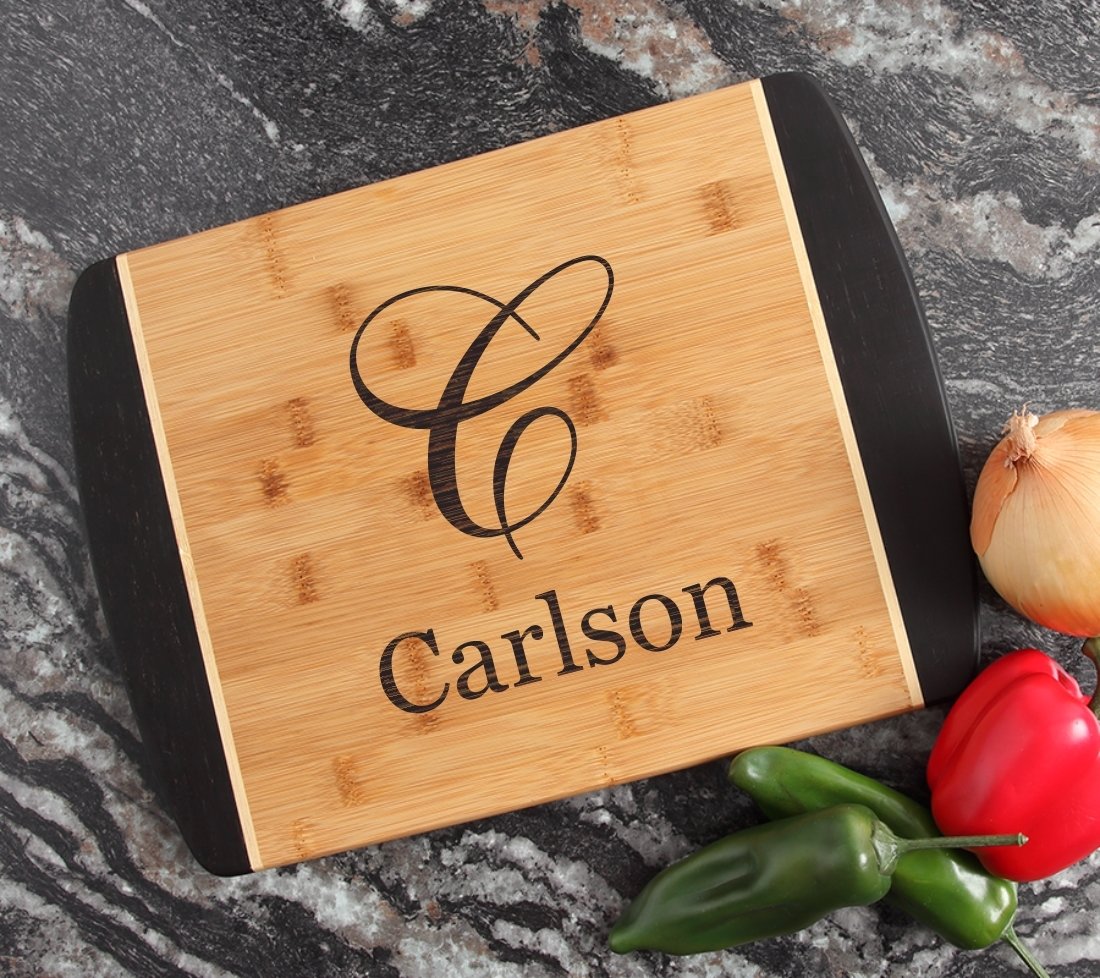 Engraved Cutting Board Personalized Bamboo 15 x 11 DESIGN 3 CBJ-003