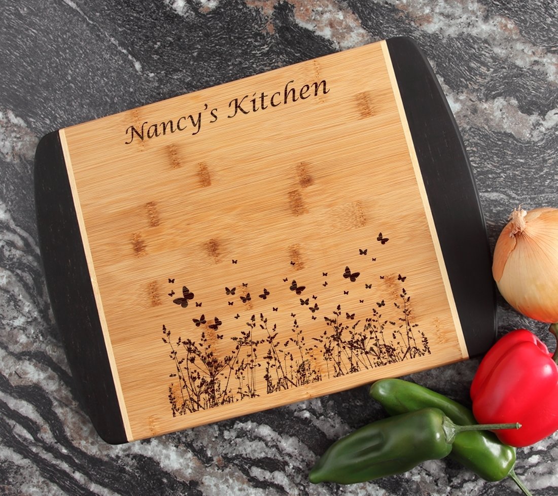Engraved Cutting Board Personalized Bamboo 15 x 11 DESIGN 30 CBJ-030